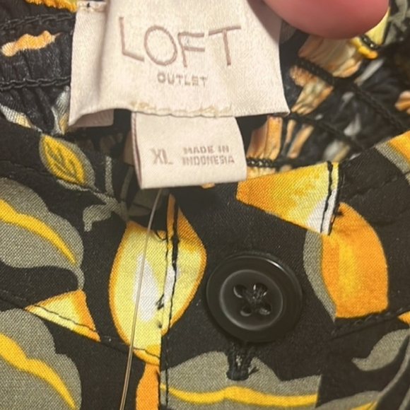 Loft Lemons Jumpsuit, Size XL - Picture 6 of 8